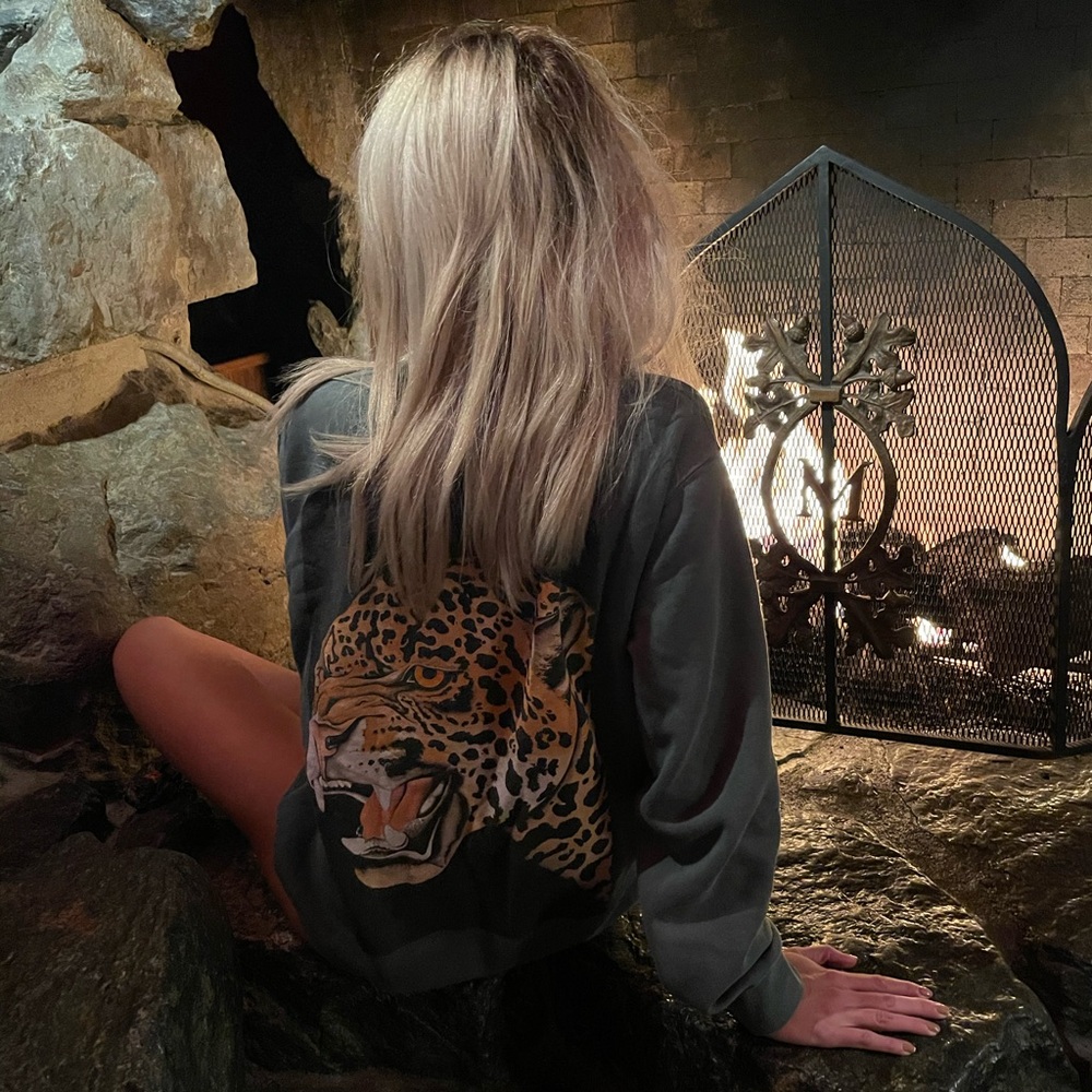 Doomsday Co Leopard Crewneck Sweatshirt